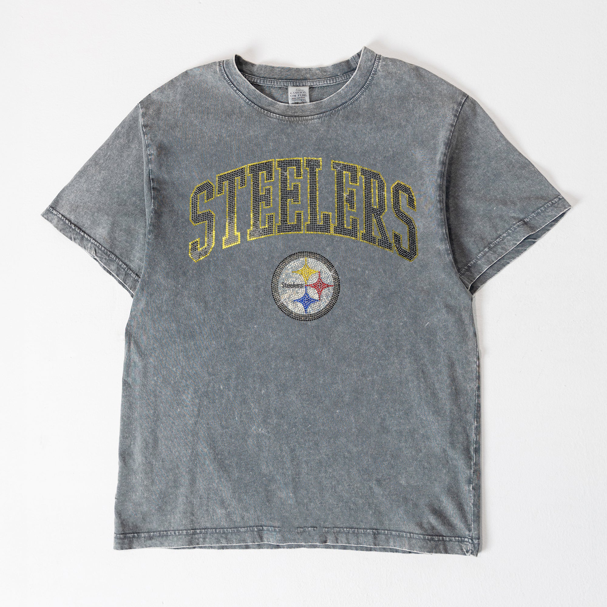 PITTSBURGH STEELERS BLING SEASON OVERSIZED CREWNECK TEE