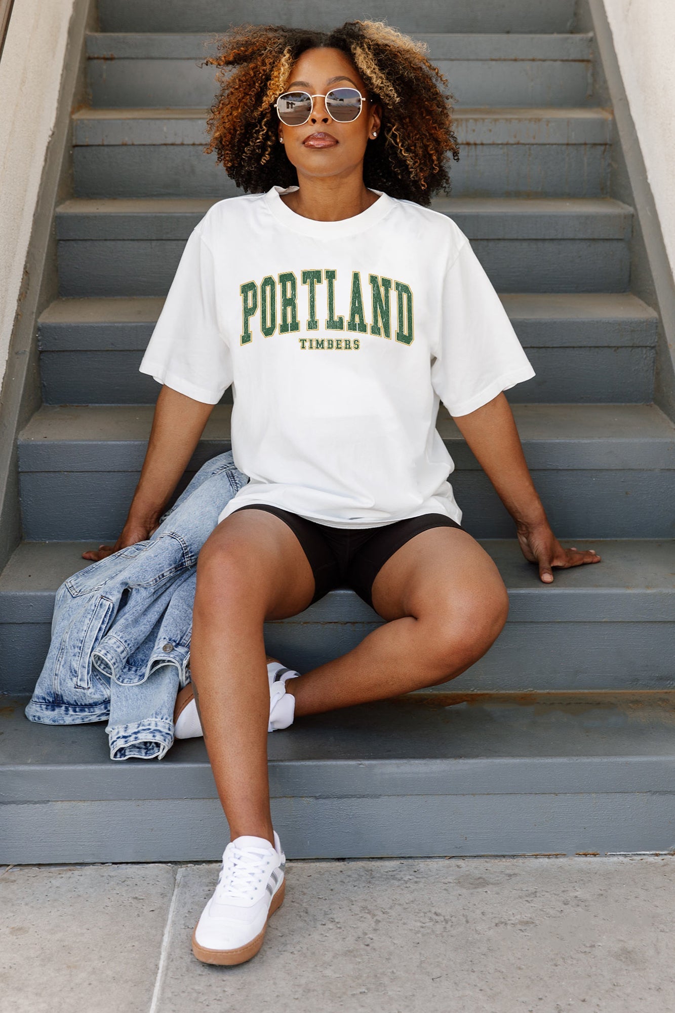 PORTLAND TIMBERS GOAL LINE OVERSIZED CREWNECK TEE