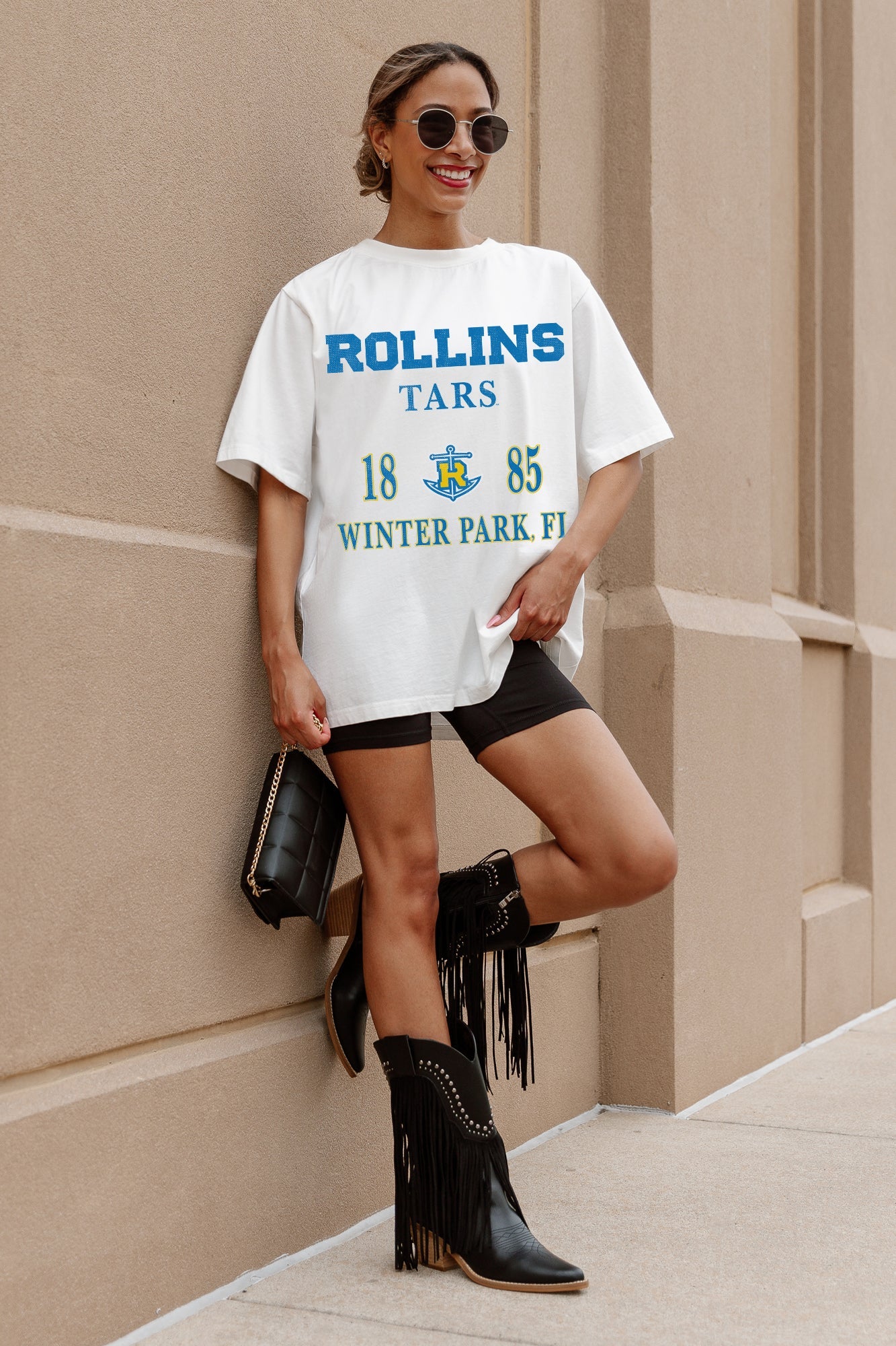 ROLLINS COLLEGE TARS UNITY OVERSIZED CREWNECK TEE