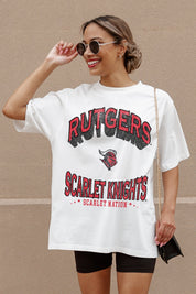 RUTGERS SCARLET KNIGHTS SHAKEDOWN OVERSIZED CREWNECK TEE