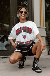 RUTGERS SCARLET KNIGHTS SHAKEDOWN OVERSIZED CREWNECK TEE