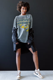 SOUTH DAKOTA STATE JACKRABBITS KEEP THE LEAD OVERSIZED CREWNECK TEE