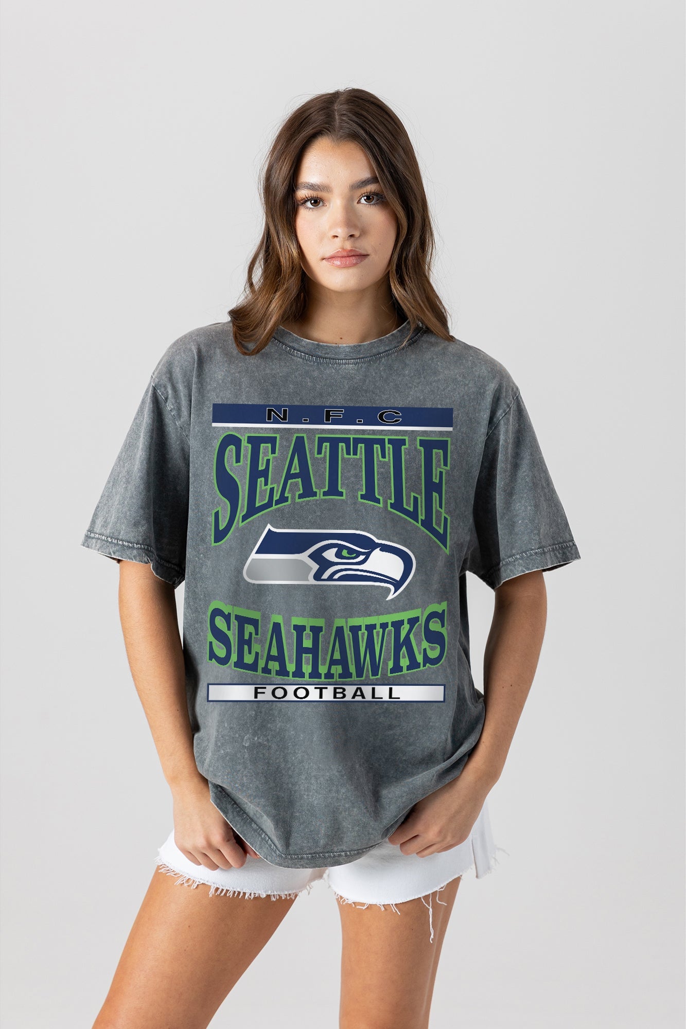 SEATTLE SEAHAWKS CLASSIC GRIND WASHED RELAXED FIT TEE
