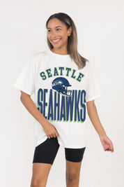 SEATTLE SEAHAWKS FIERCE FOCUS WASHED RELAXED FIT TEE