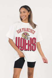 SAN FRANCISCO 49ERS FIERCE FOCUS WASHED RELAXED FIT TEE