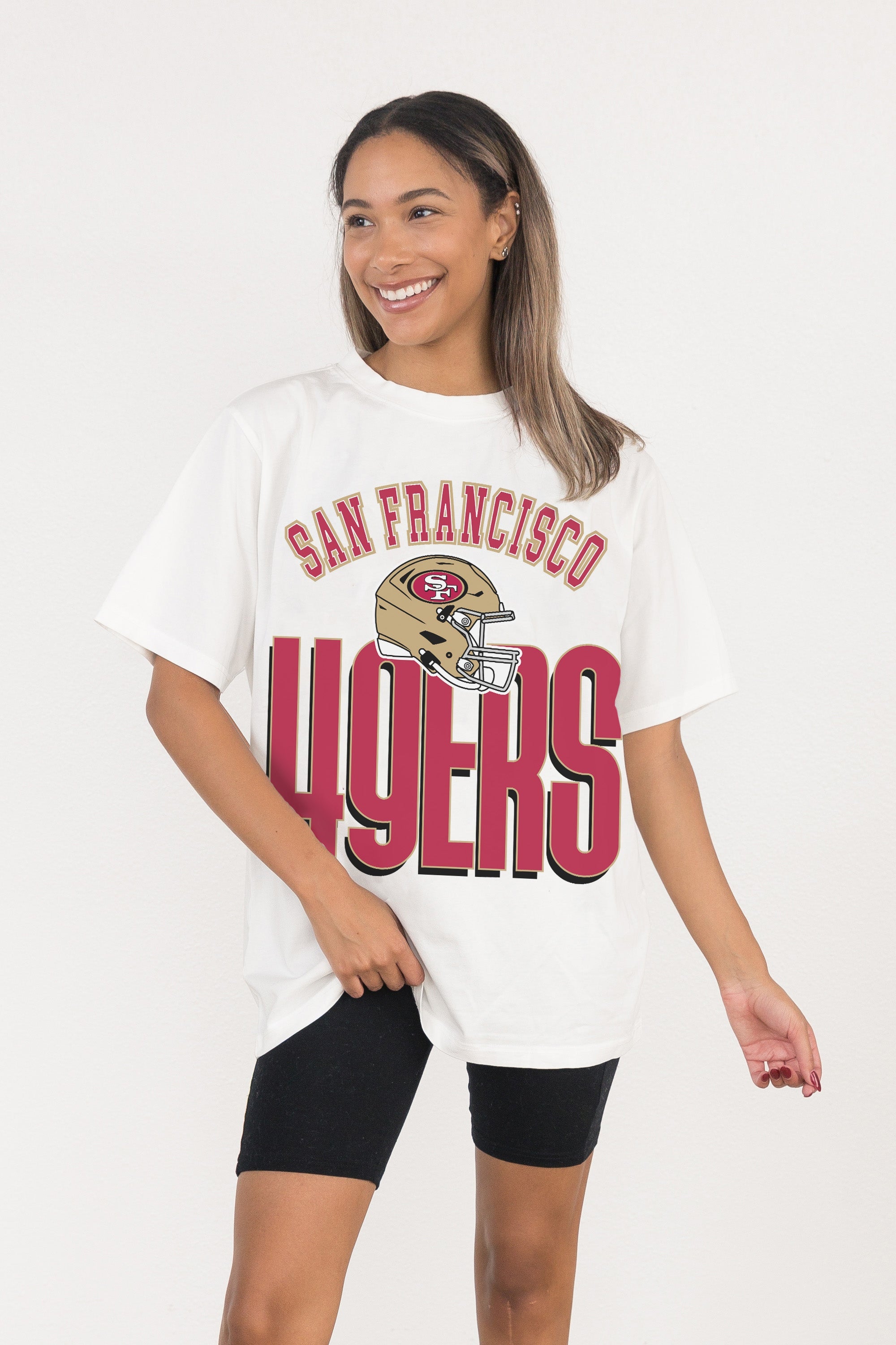 SAN FRANCISCO 49ERS FIERCE FOCUS WASHED RELAXED FIT TEE