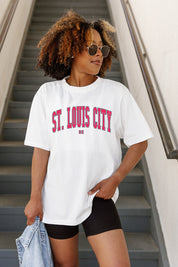 ST. LOUIS CITY SC GOAL LINE OVERSIZED CREWNECK TEE