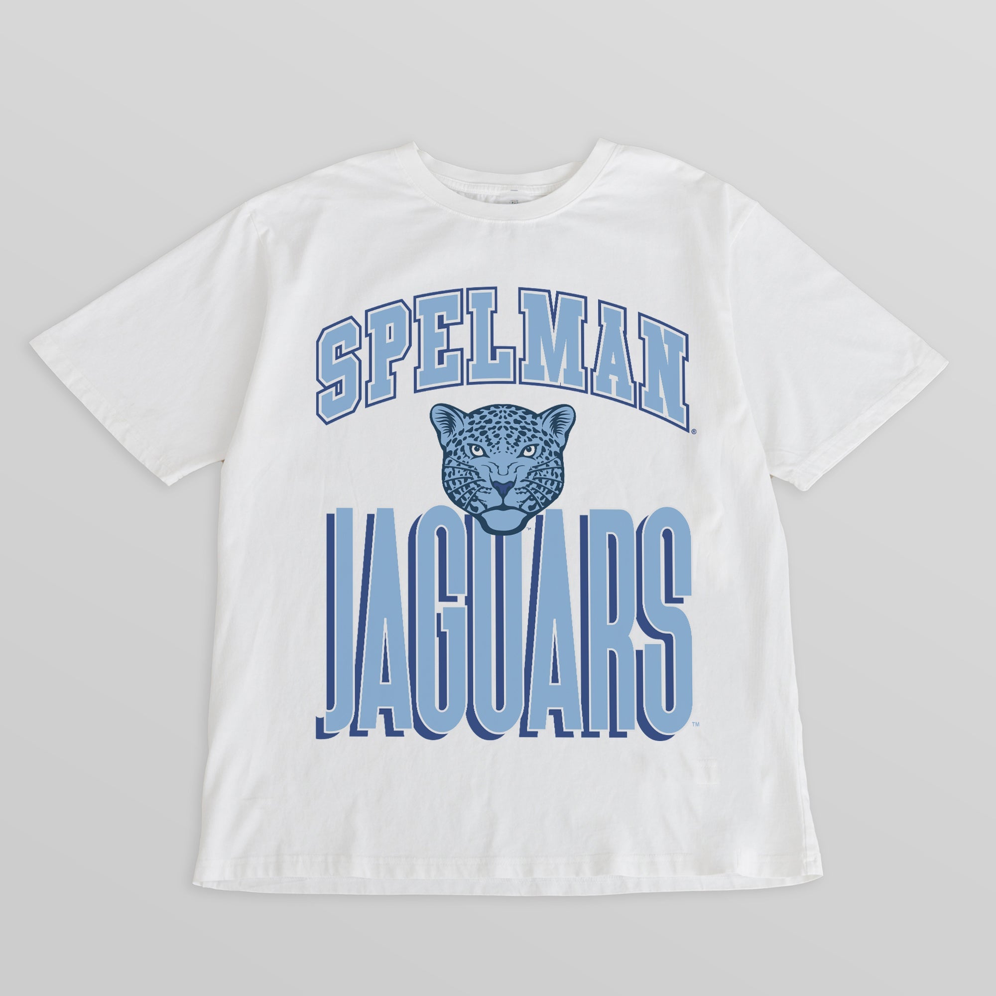 SPELMAN COLLEGE JAGUARS FIERCE FOCUS WASHED RELAXED FIT TEE
