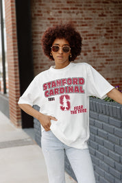 STANFORD CARDINAL IN THE LEAD OVERSIZED CREWNECK TEE