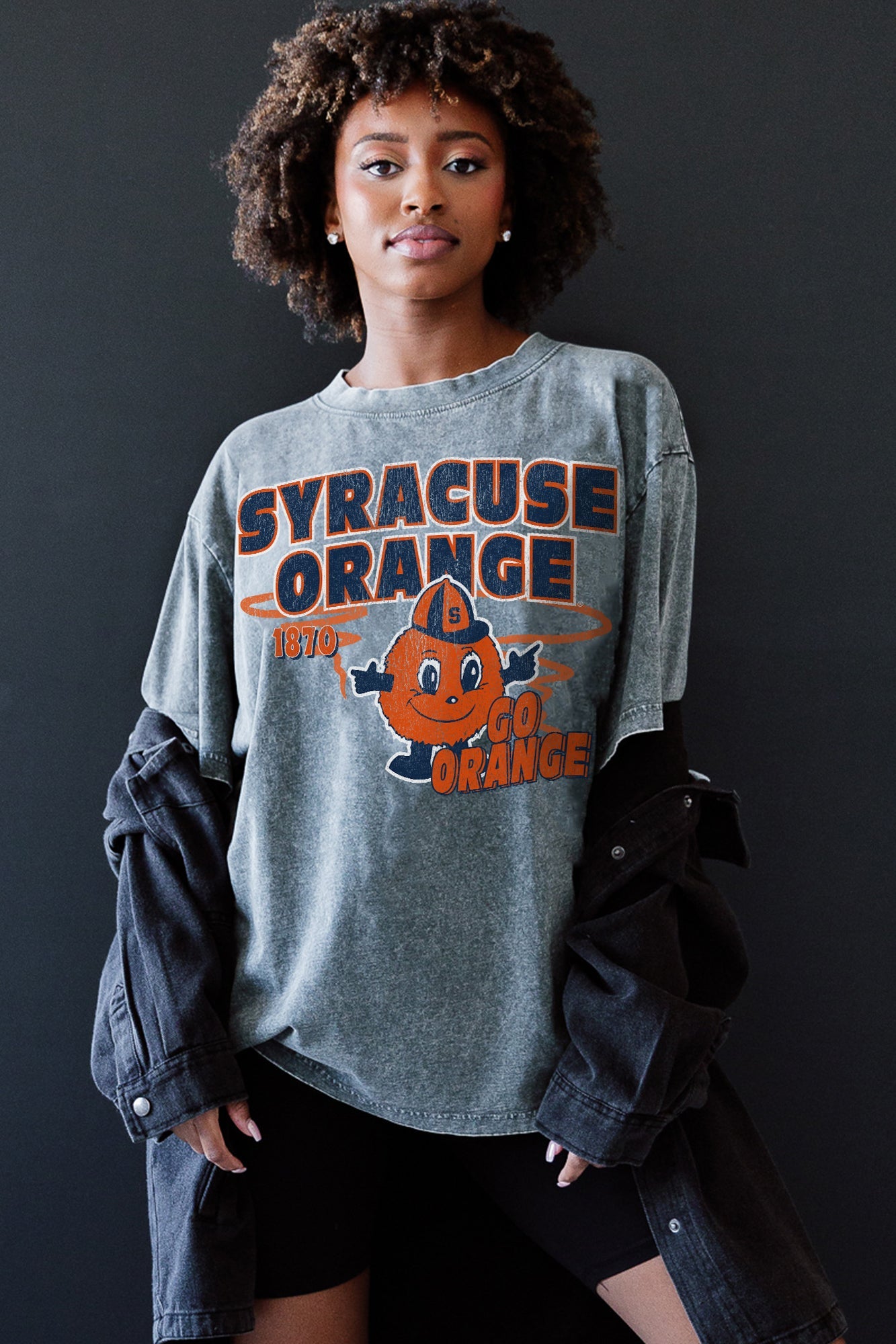 SYRACUSE ORANGE KEEP THE LEAD OVERSIZED CREWNECK TEE