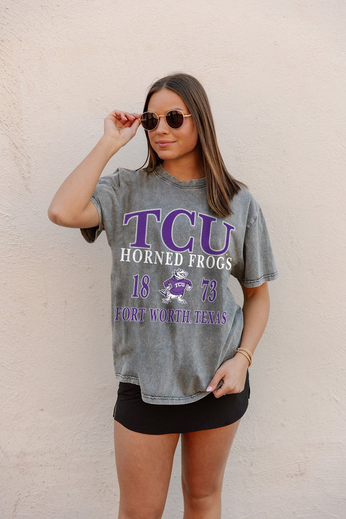 TCU HORNED FROGS TIME-HONORED OVERSIZED CREWNECK TEE