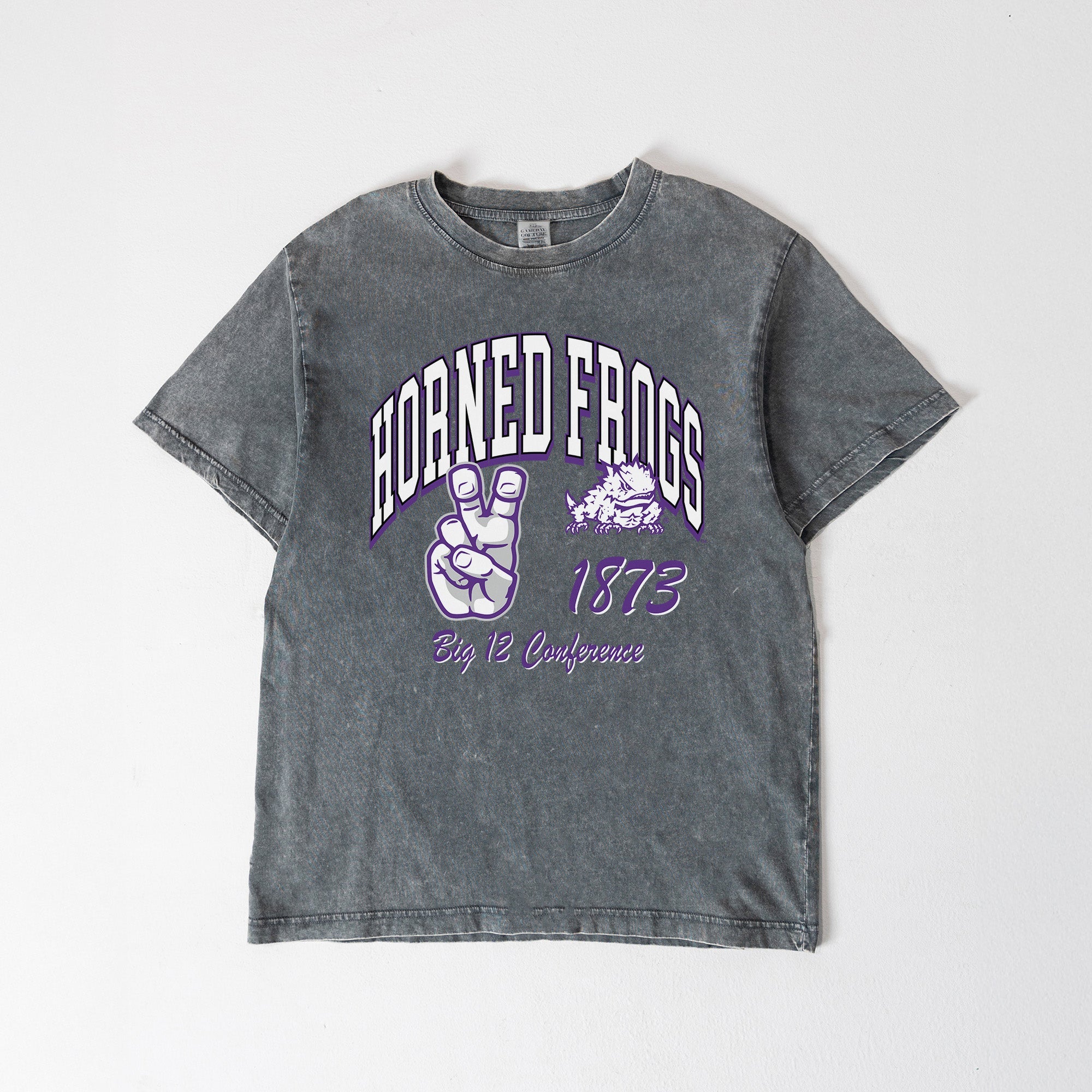 TCU HORNED FROGS CLASSIC MOTION WASHED RELAXED FIT TEE