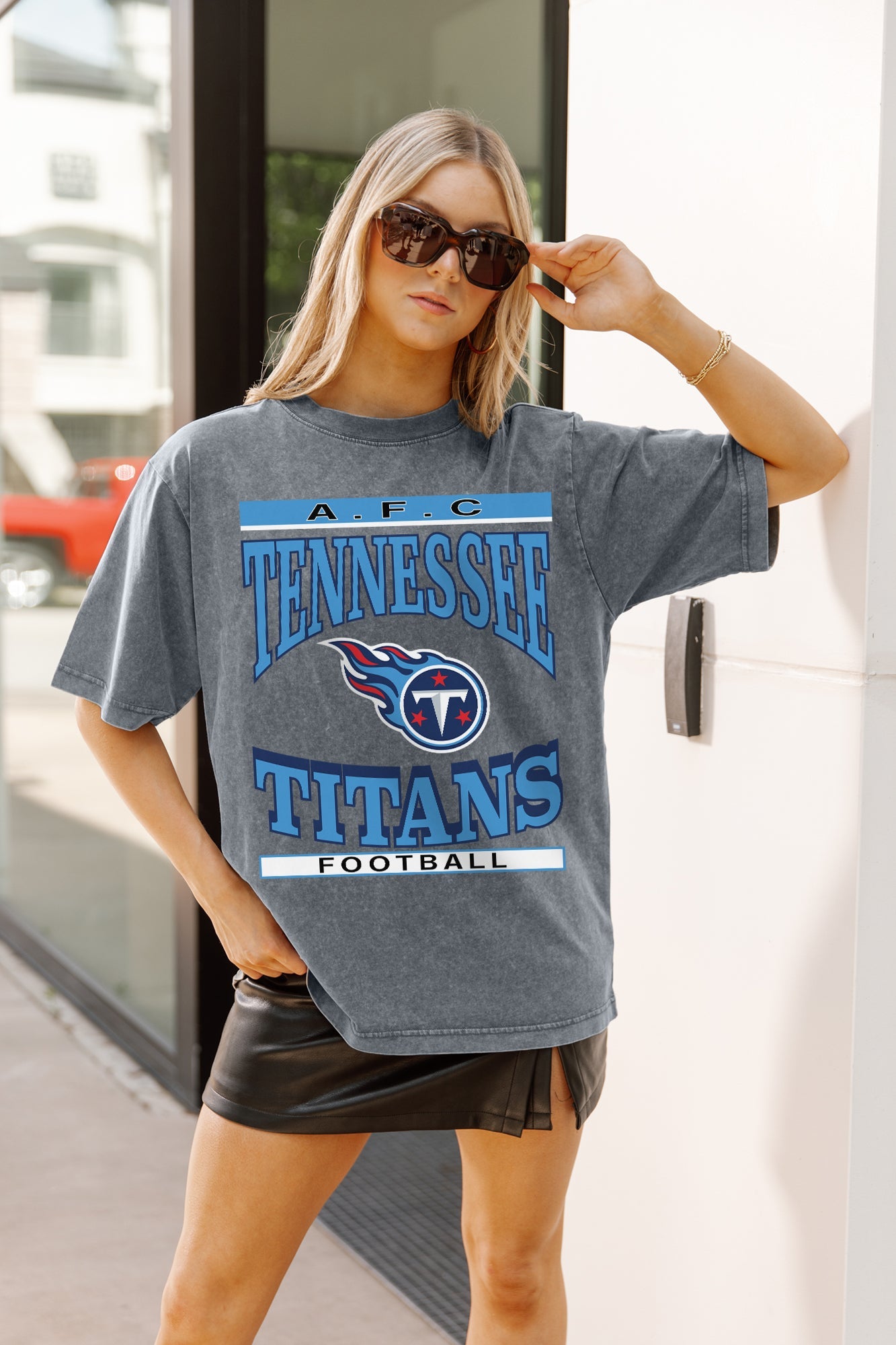 TENNESSEE TITANS CLASSIC GRIND WASHED RELAXED FIT TEE