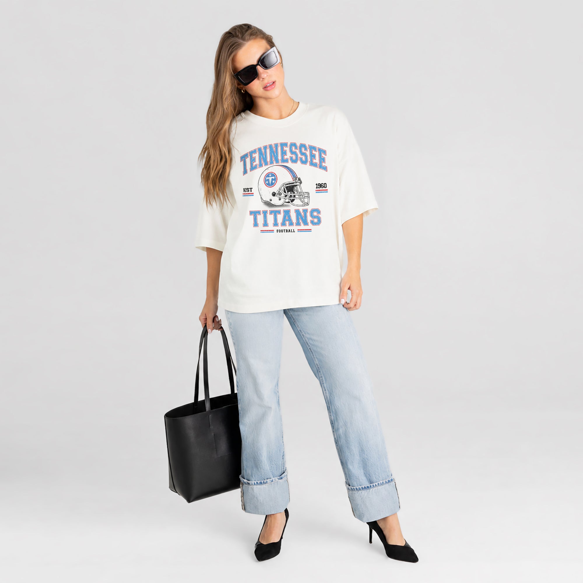 TENNESSEE TITANS PLAY TO WIN WASHED RELAXED FIT TEE