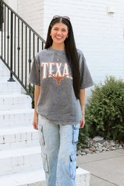 TEXAS LONGHORNS PLAYBOOK WIN OVERSIZED CREWNECK TEE