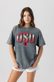 OHIO STATE BUCKEYES PEAK PERFORMANCE OVERSIZED CREWNECK TEE