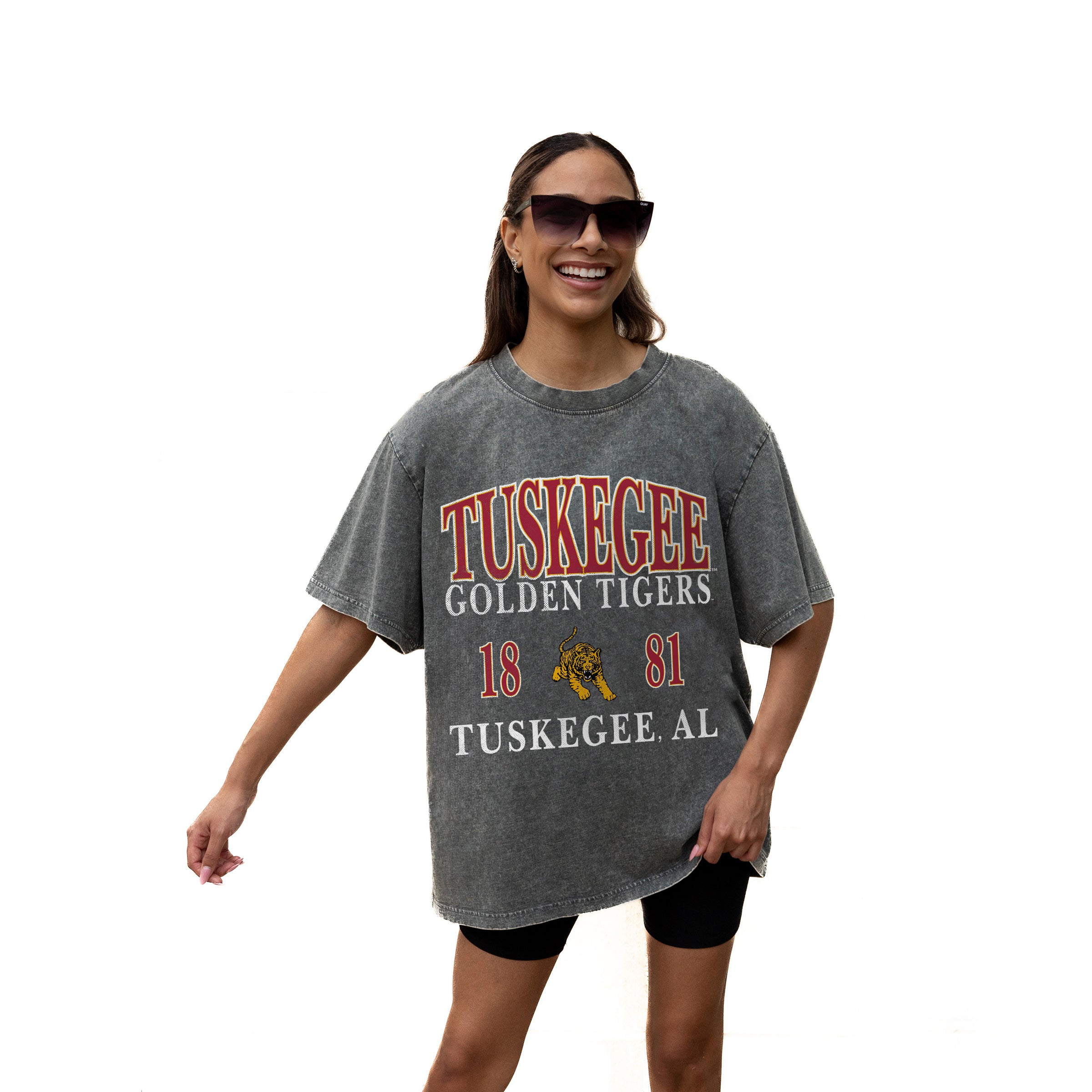 TUSKEGEE GOLDEN TIGERS Throwback Oversized Tee