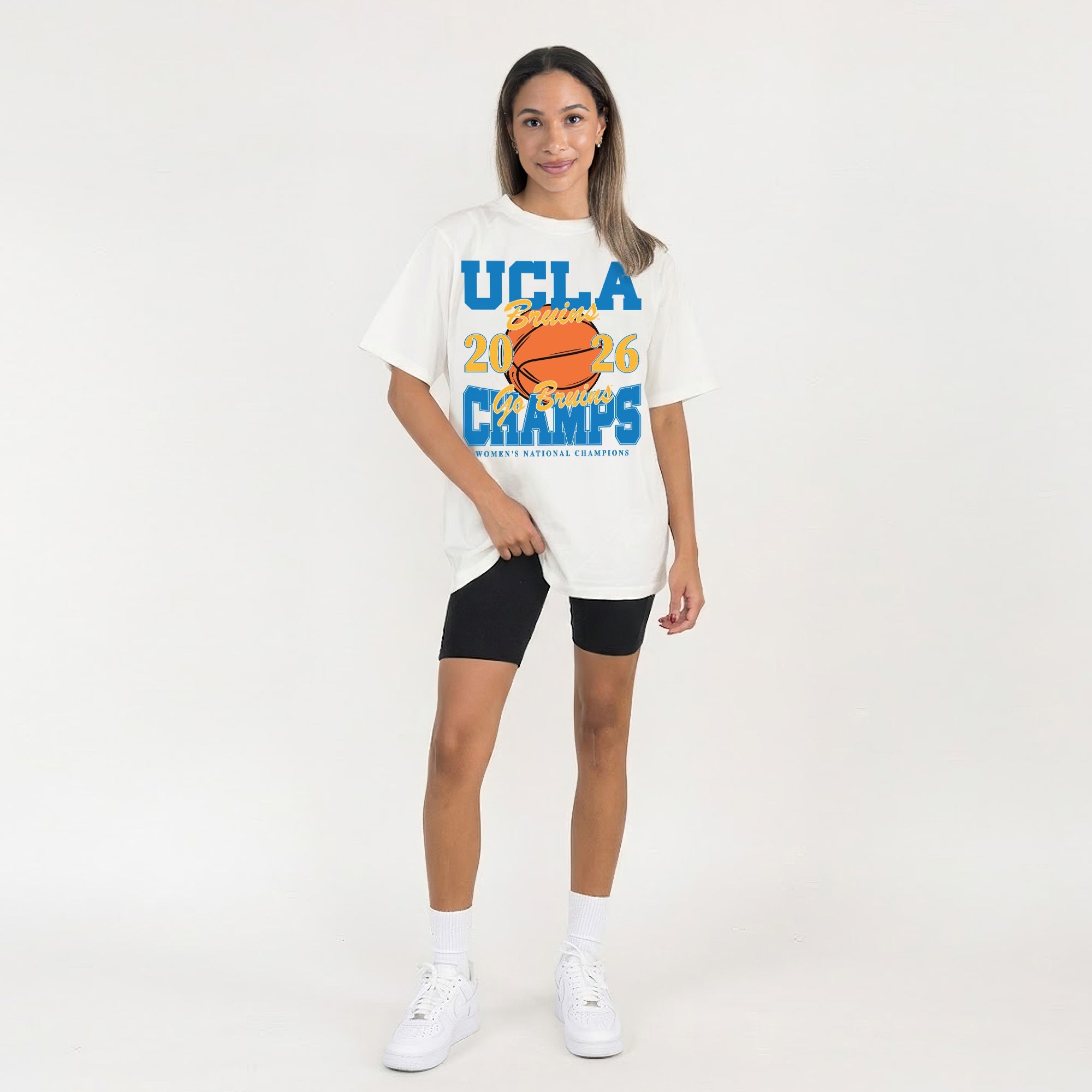 UCLA BRUINS 2026 WOMEN'S NATIONAL BASKETBALL CHAMPIONS WASHED RELAXED FIT TEE