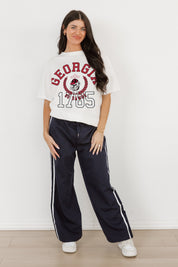 GEORGIA BULLDOGS GO FOR TWO OVERSIZED CREWNECK TEE BY MADI PREWETT TROUTT