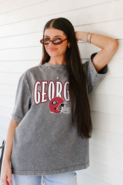 GEORGIA BULLDOGS PLAYBOOK WIN OVERSIZED CREWNECK TEE
