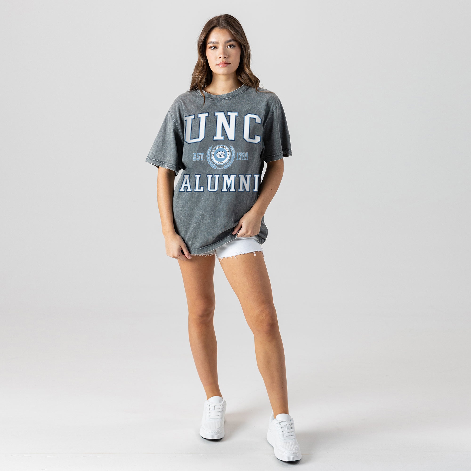 NORTH CAROLINA TAR HEELS DEGREE UNLOCKED WASHED RELAXED FIT TEE