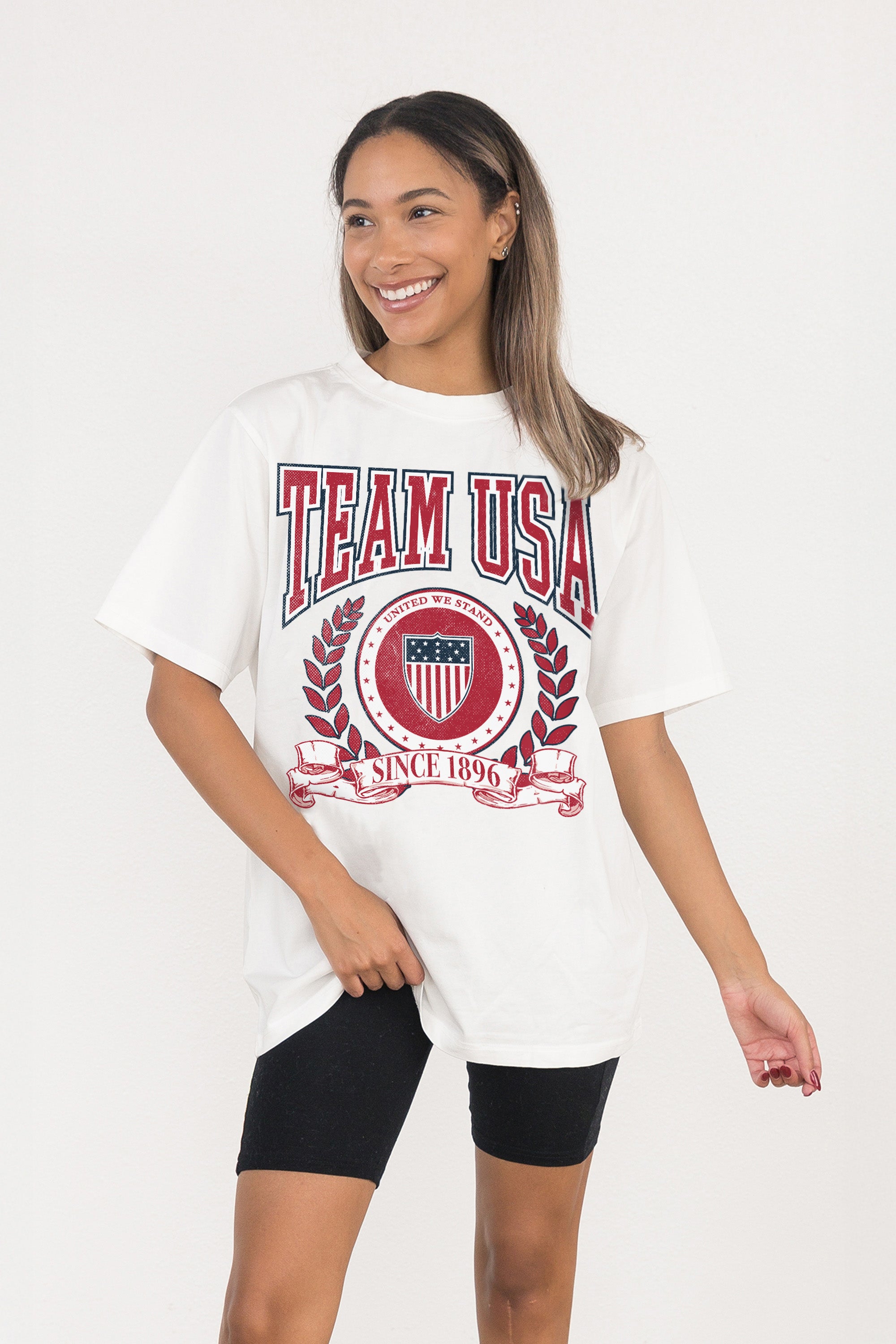 TEAM USA AMERICAN HERITAGE OVERSIZED CREWNECK TEE