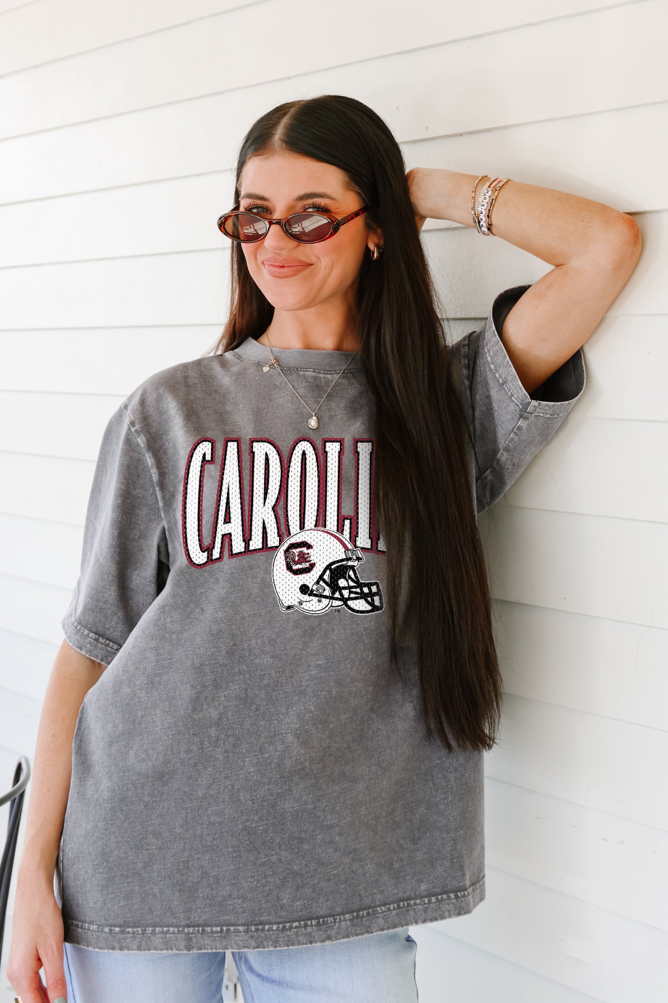 SOUTH CAROLINA GAMECOCKS PLAYBOOK WIN OVERSIZED CREWNECK TEE