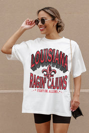 LOUISIANA RAGIN' CAJUNS SHAKEDOWN OVERSIZED CREWNECK TEE