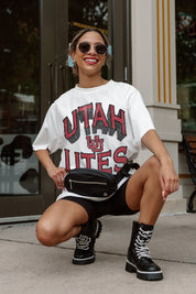 UTAH UTES SHAKEDOWN OVERSIZED CREWNECK TEE