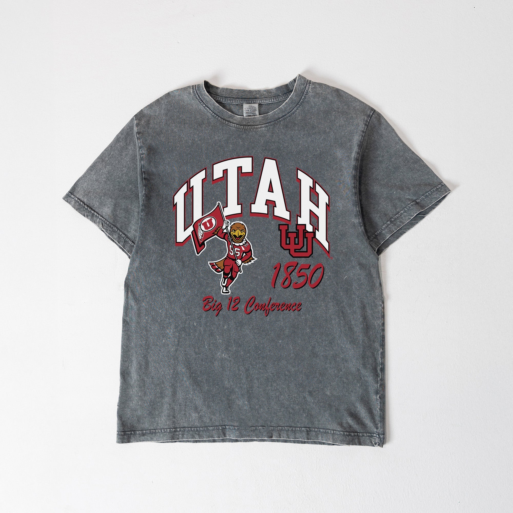 UTAH UTES CLASSIC MOTION WASHED RELAXED FIT TEE