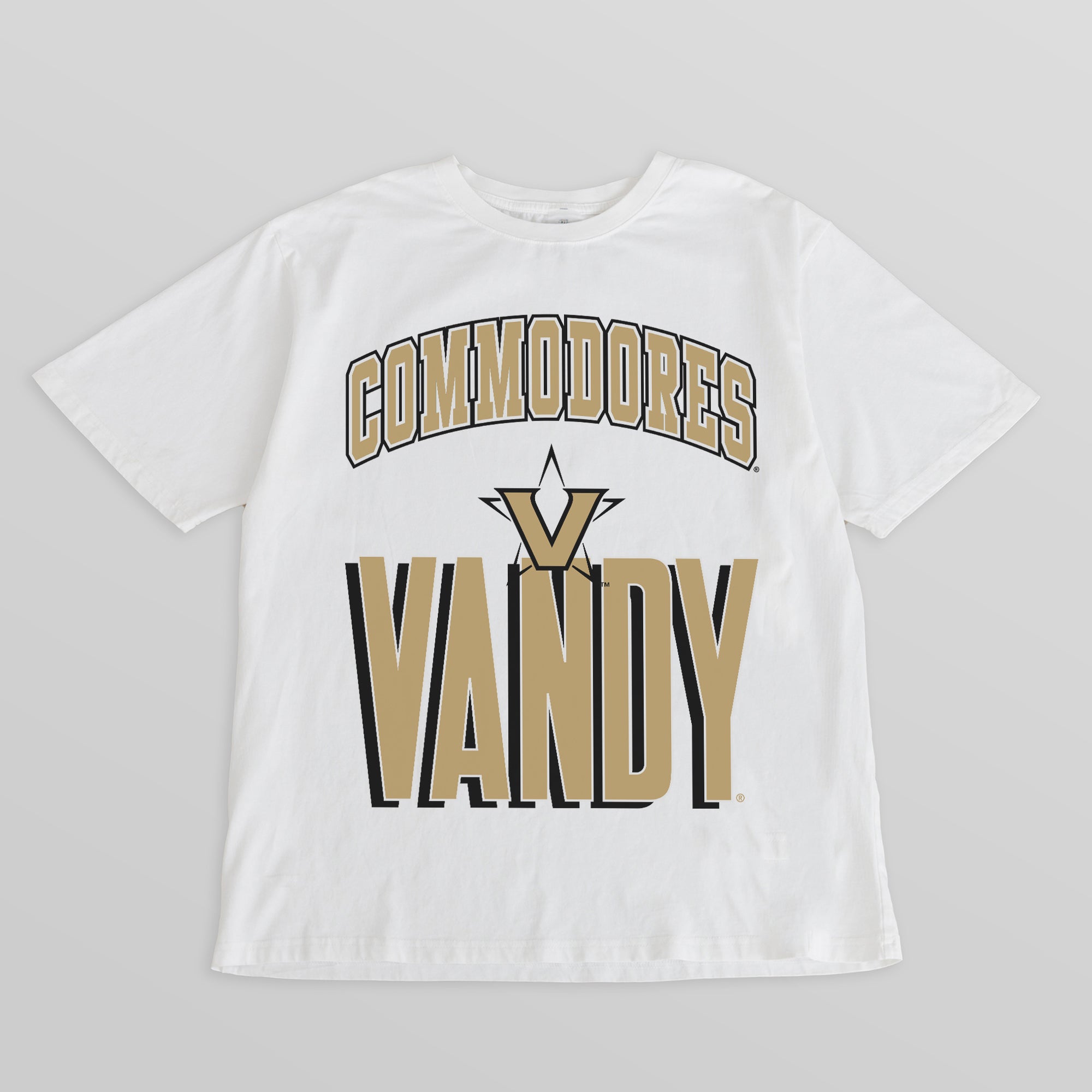 VANDERBILT COMMODORES FIERCE FOCUS WASHED RELAXED FIT TEE