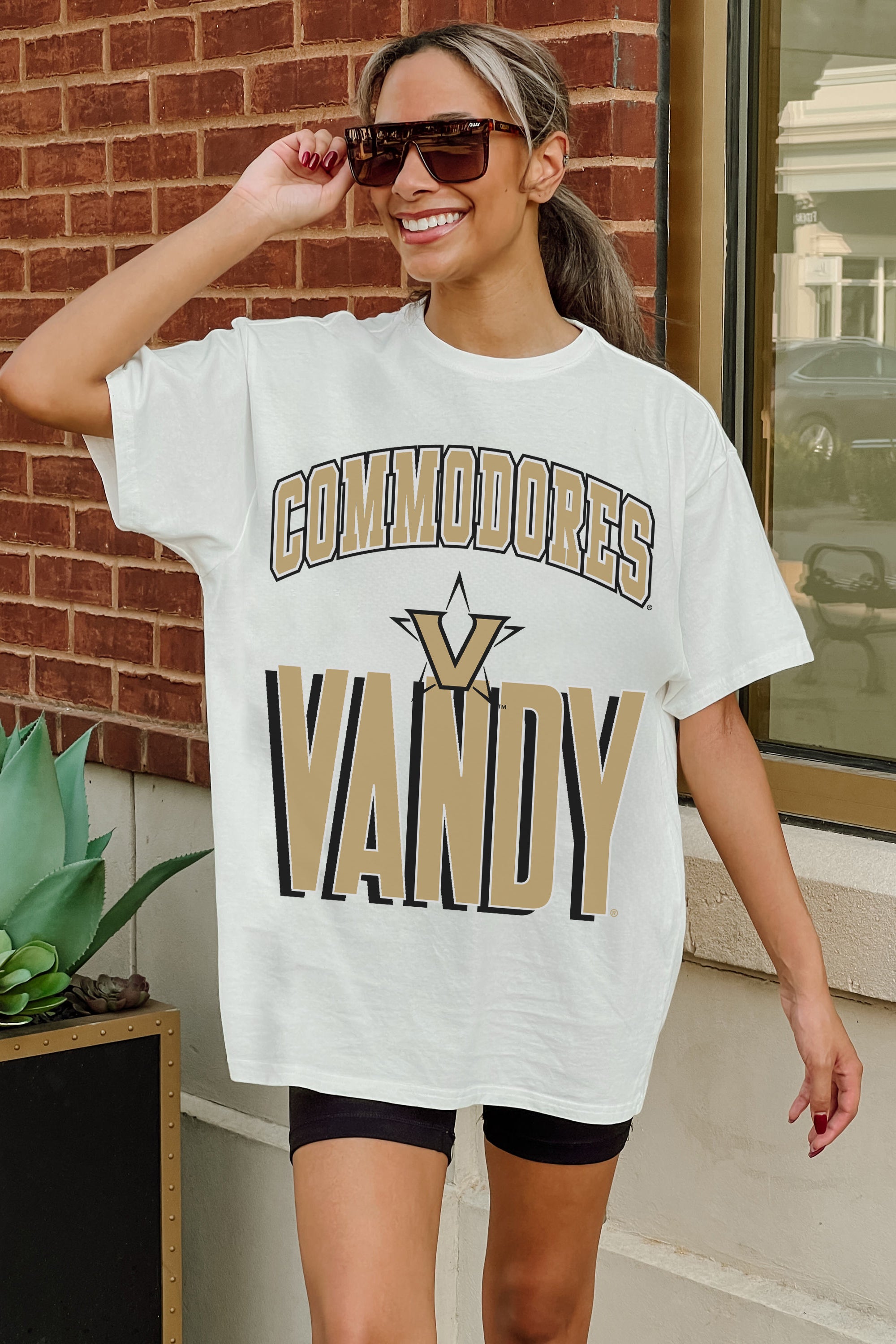 VANDERBILT COMMODORES FIERCE FOCUS WASHED RELAXED FIT TEE