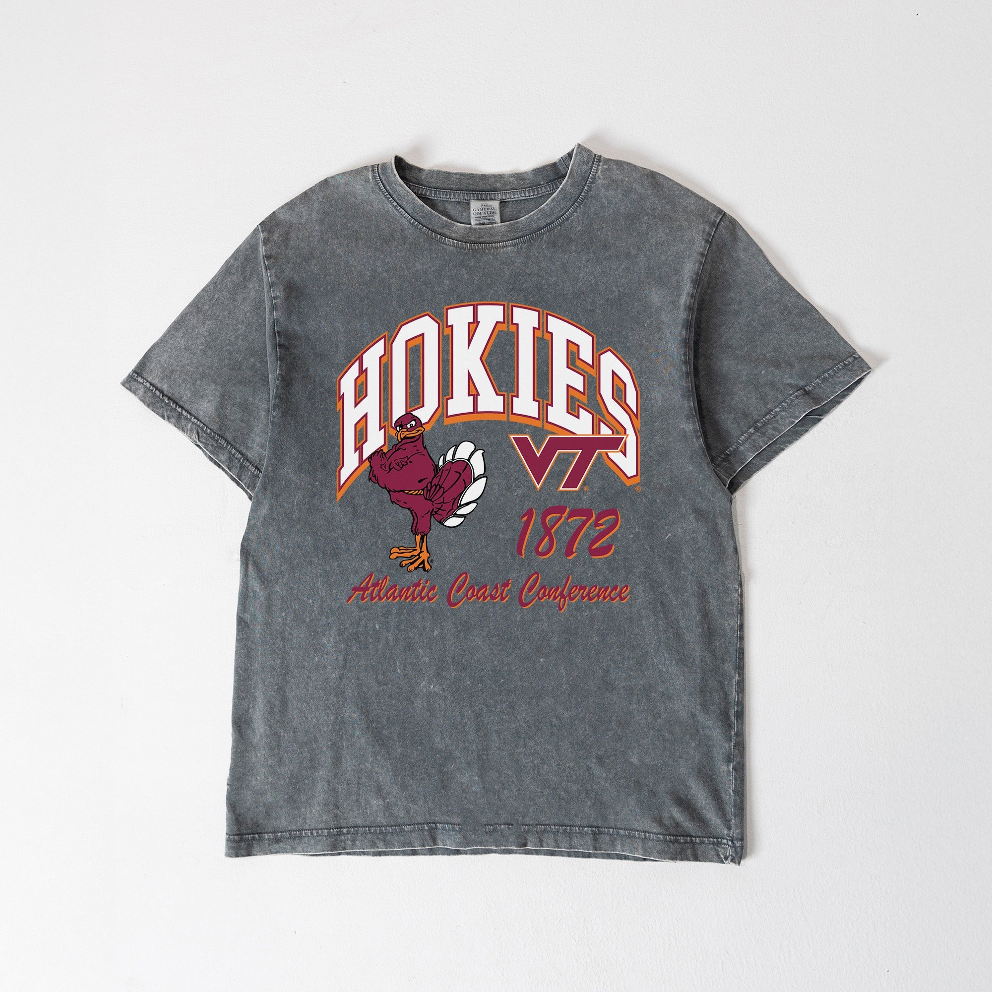 VIRGINIA TECH HOKIES CLASSIC MOTION WASHED RELAXED FIT TEE