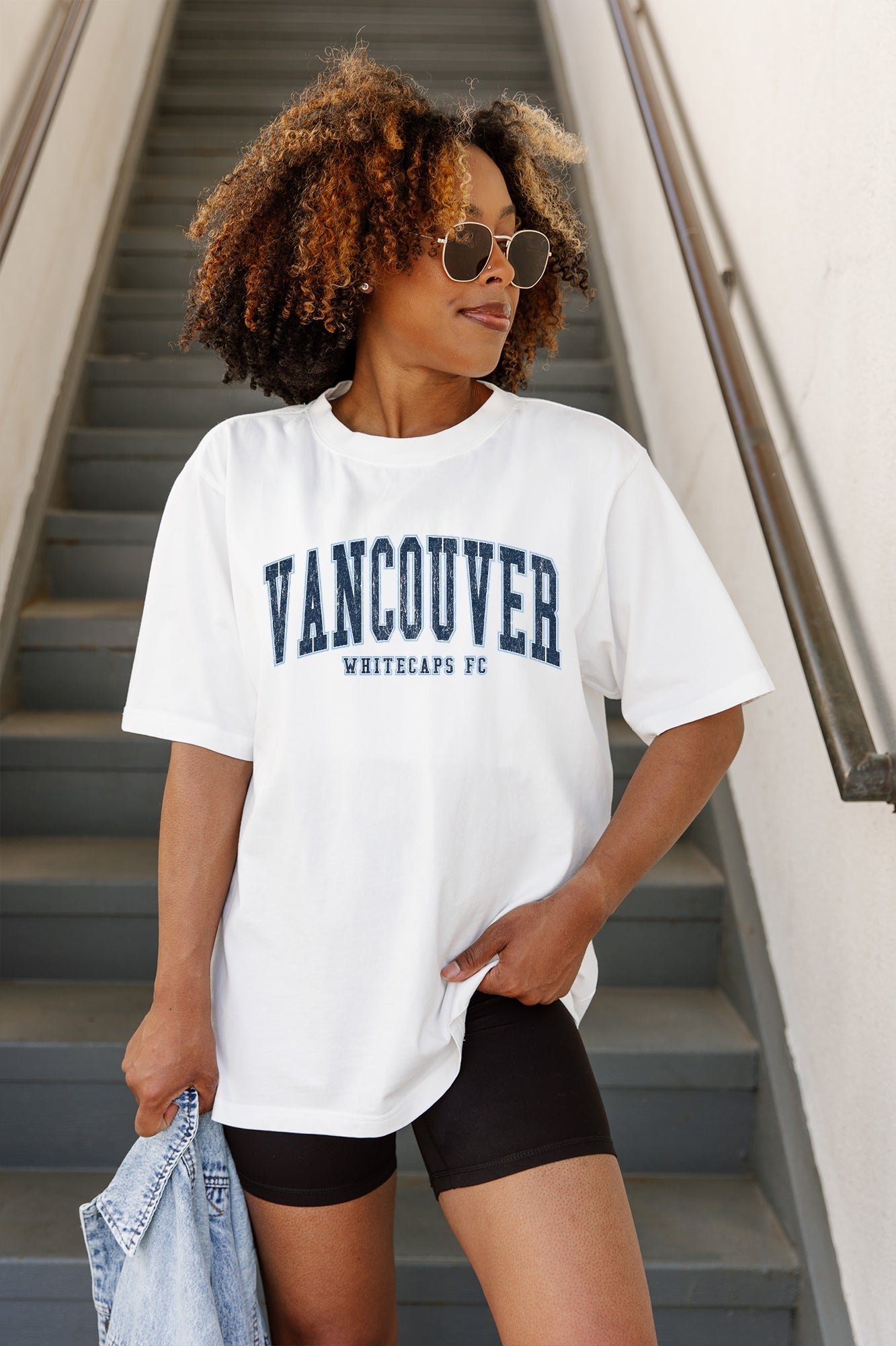 VANCOUVER WHITECAPS FC GOAL LINE OVERSIZED CREWNECK TEE