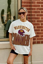 WASHINGTON COMMANDERS FIERCE FOCUS WASHED RELAXED FIT TEE