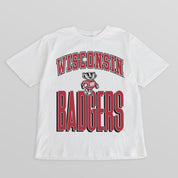 WISCONSIN BADGERS FIERCE FOCUS WASHED RELAXED FIT TEE