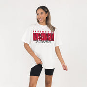 WISCONSIN BADGERS ALUMNI ERA WASHED RELAXED FIT TEE
