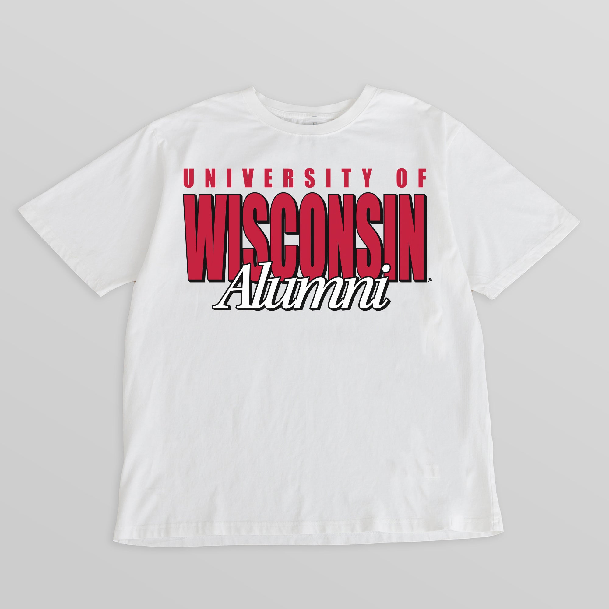 WISCONSIN BADGERS ALUMNI ERA WASHED RELAXED FIT TEE