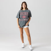 WISCONSIN BADGERS DEGREE UNLOCKED WASHED RELAXED FIT TEE