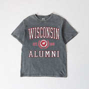WISCONSIN BADGERS DEGREE UNLOCKED WASHED RELAXED FIT TEE