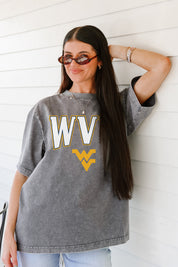 WEST VIRGINIA MOUNTAINEERS PLAYBOOK WIN OVERSIZED CREWNECK TEE