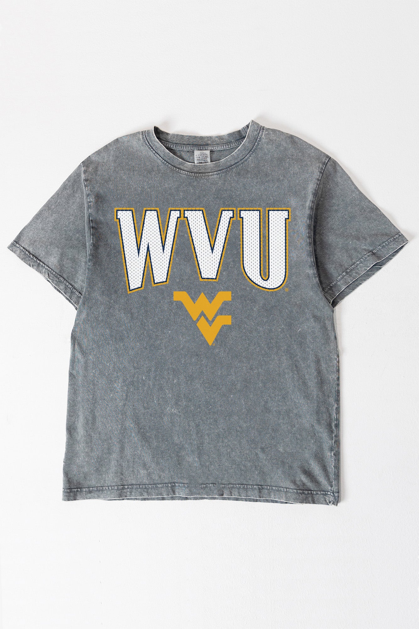 WEST VIRGINIA MOUNTAINEERS PLAYBOOK WIN OVERSIZED CREWNECK TEE
