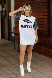 BALTIMORE RAVENS BLING IT FULL SEQUIN JERSEY DRESS