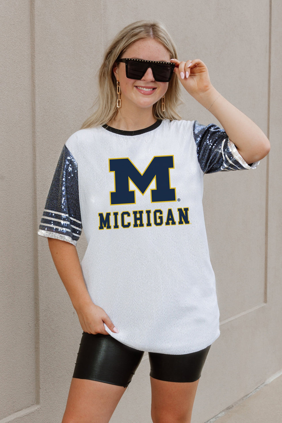 michigan wolverines dress shirt Cutter & Buck Michigan Wolverines Easy Care Stretch Oxford Mens Long Sleeve Button Down Shirt in Charcoal