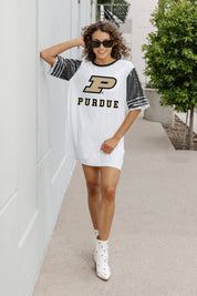 PURDUE BOILERMAKERS BLING IT FULL SEQUIN JERSEY DRESS