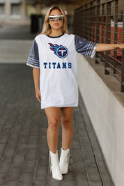 TENNESSEE TITANS BLING IT FULL SEQUIN JERSEY DRESS