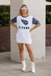 TENNESSEE TITANS BLING IT FULL SEQUIN JERSEY DRESS