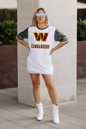 WASHINGTON COMMANDERS BLING IT FULL SEQUIN JERSEY DRESS