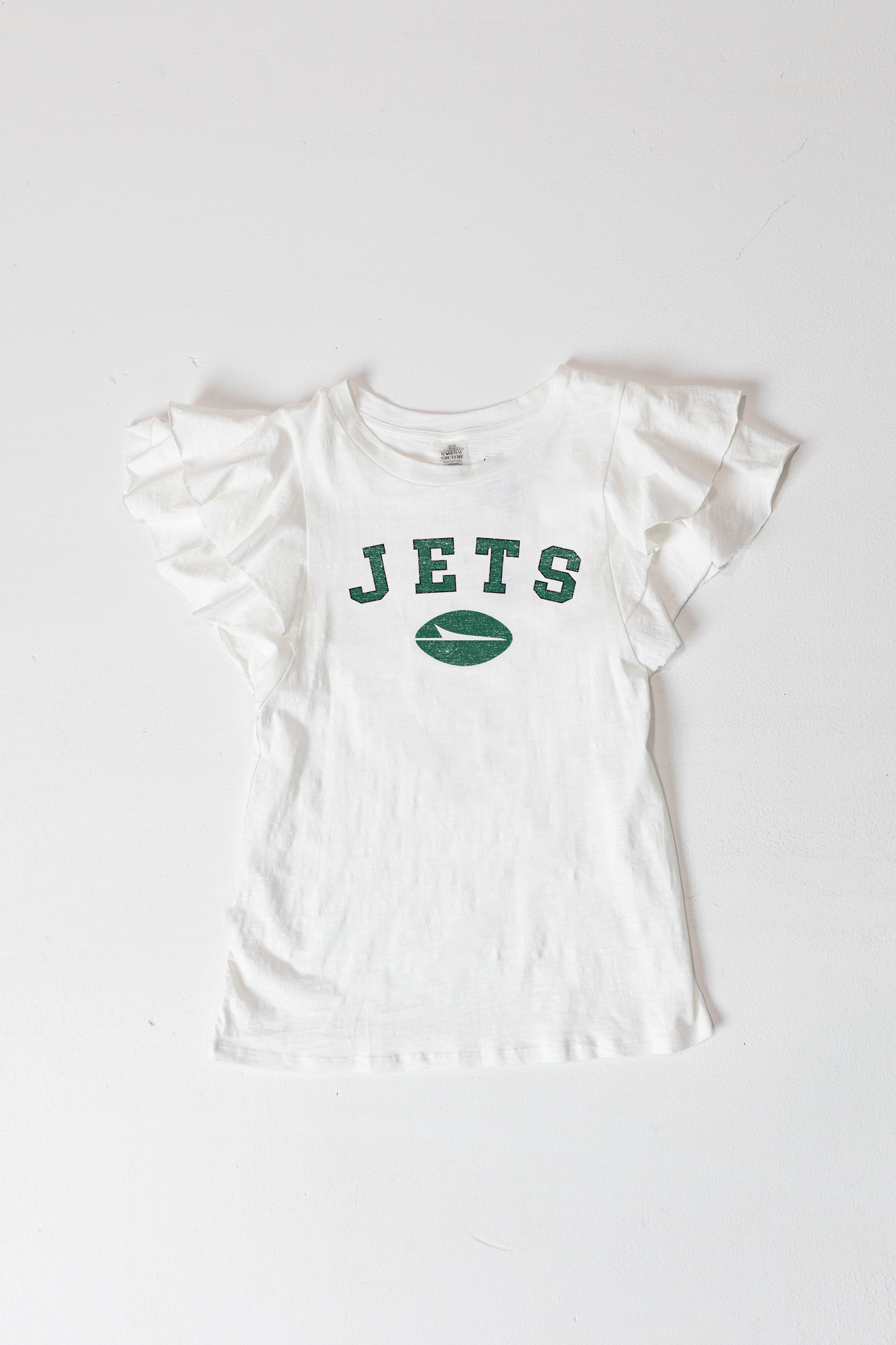NEW YORK JETS Valkyrie Flutter Sleeve Top