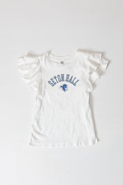 SETON HALL PIRATES ALL IN TO WIN FLUTTER SLEEVE CREWNECK TOP